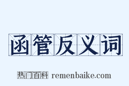 函管反义词是什么意思的图片